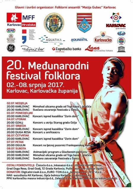 20. MEĐUNARODNI FESTIVAL FOLKLORA, KARLOVAC 2017.