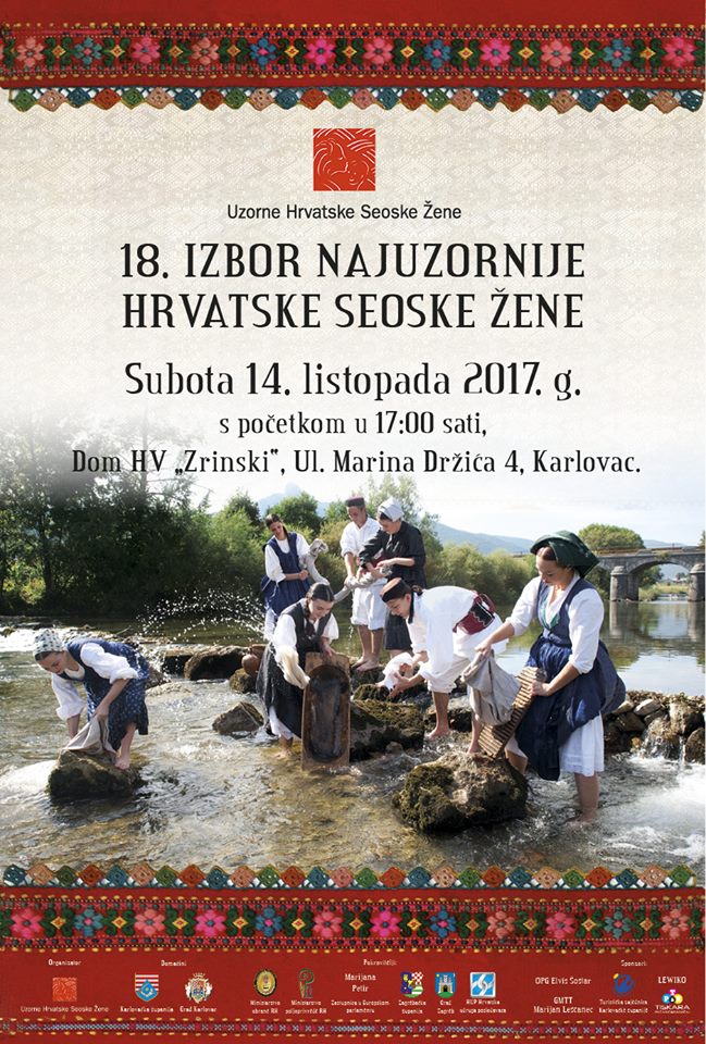 U KARLOVCU ODRŽAN IZBOR NAJUZORNIJE HRVATSKE SEOSKE ŽENE