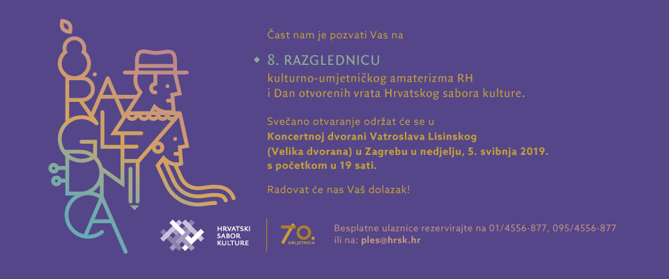NAJAVA RAZGLEDNICE 8 HRVATSKOG SABORA KULTURE