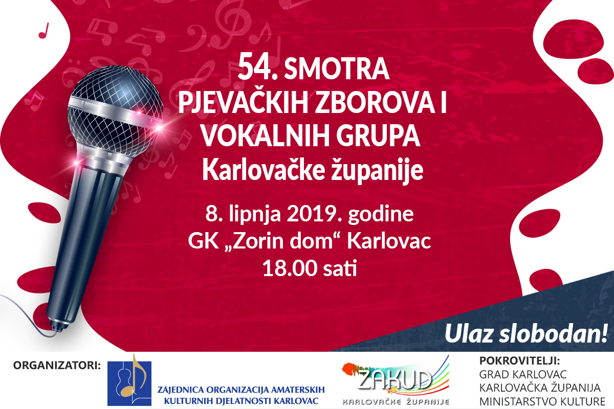 54. SMOTRA PJEVAČKIH ZBOROVA I VOKALNIH GRUPA KŽ