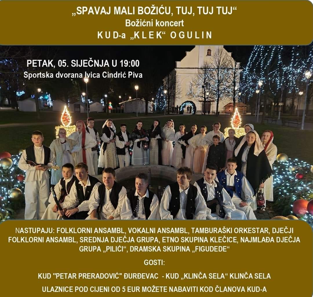 Božićni koncert - KUD "KLEK" Ogulin