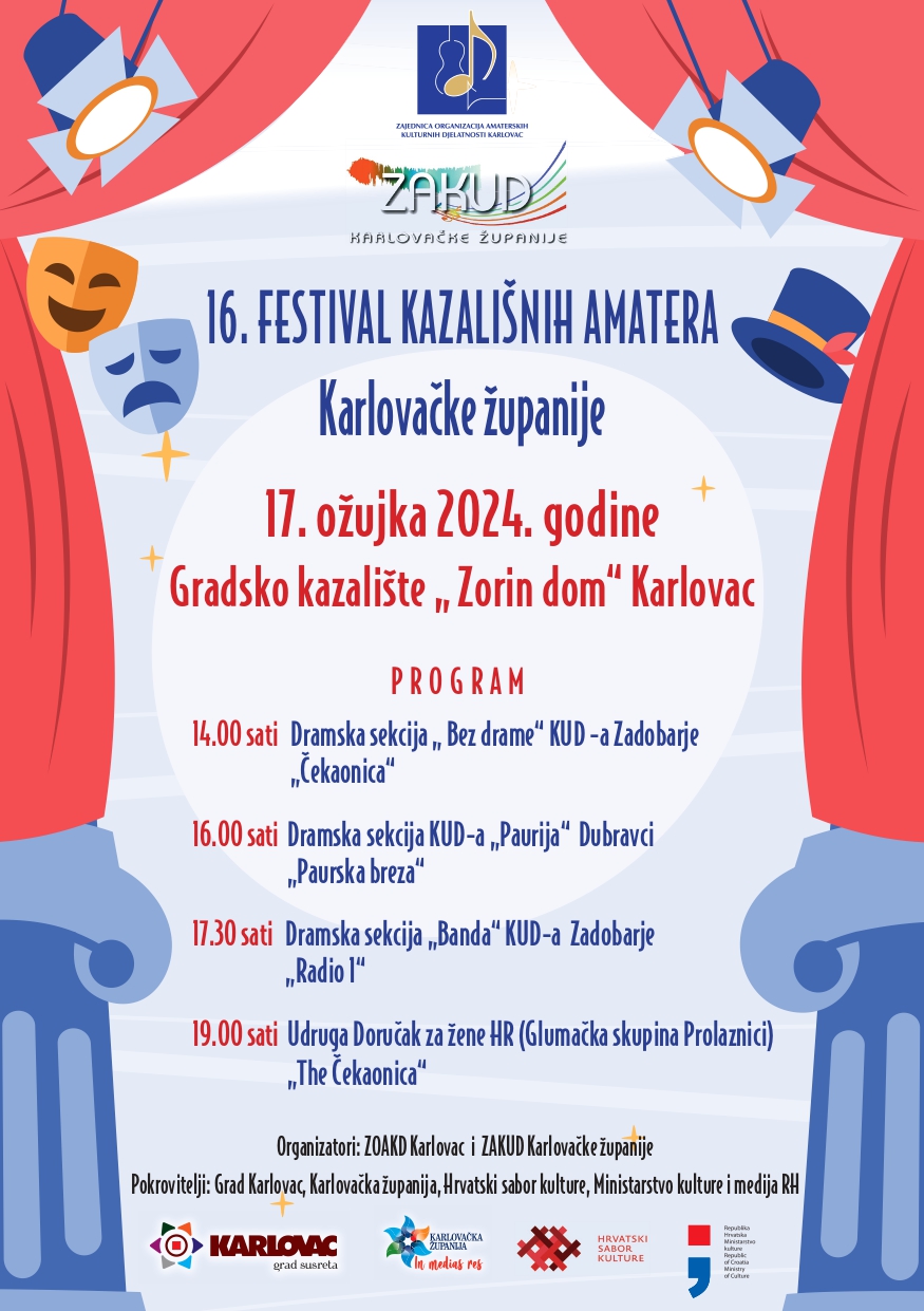 16. FESTIVAL KAZALIŠNIH AMATERA KARLOVAČKE ŽUPANIJE