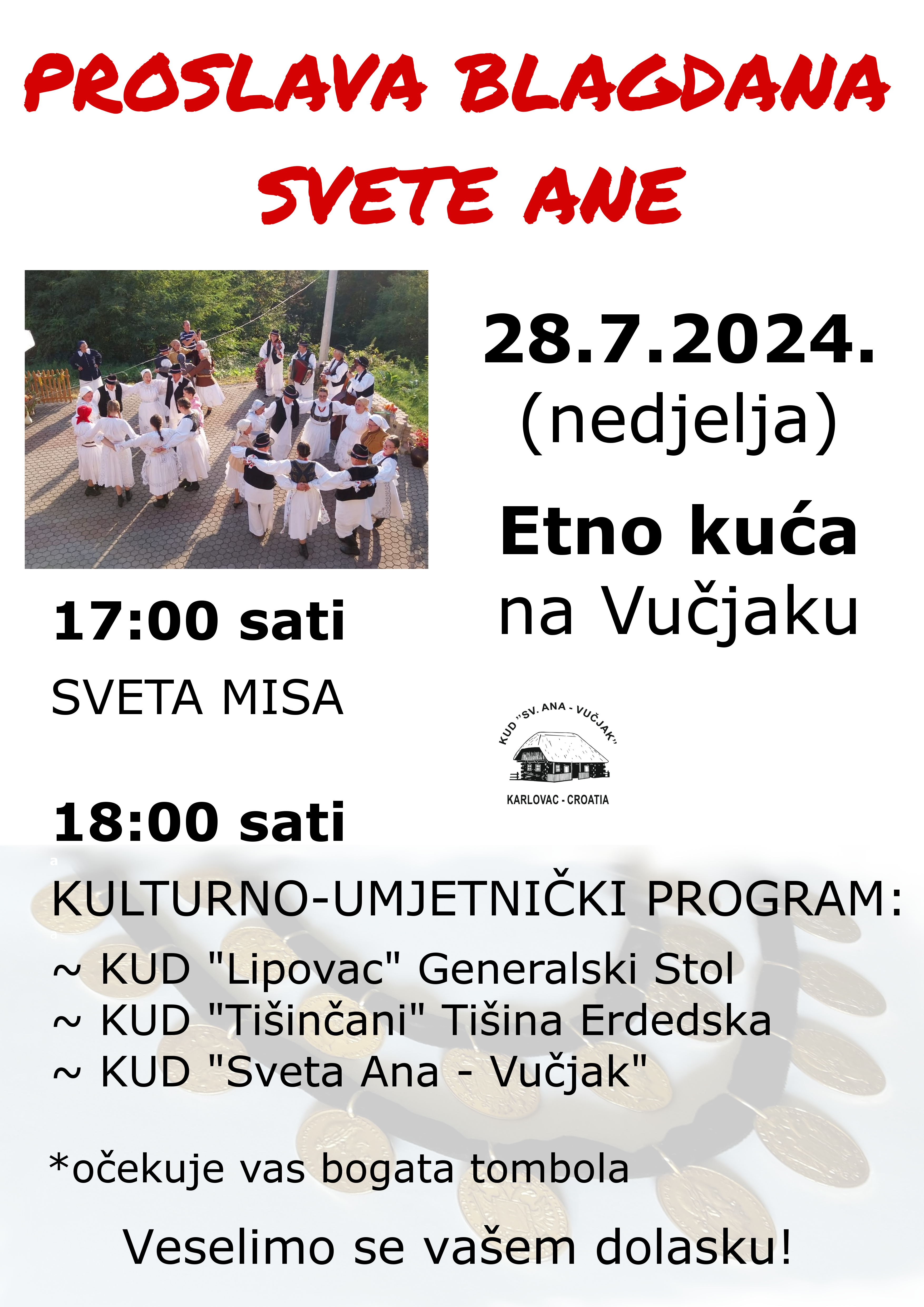 PROSLAVA BLAGDANA SV. ANE - KUD "Sveta Ana - Vučjak"