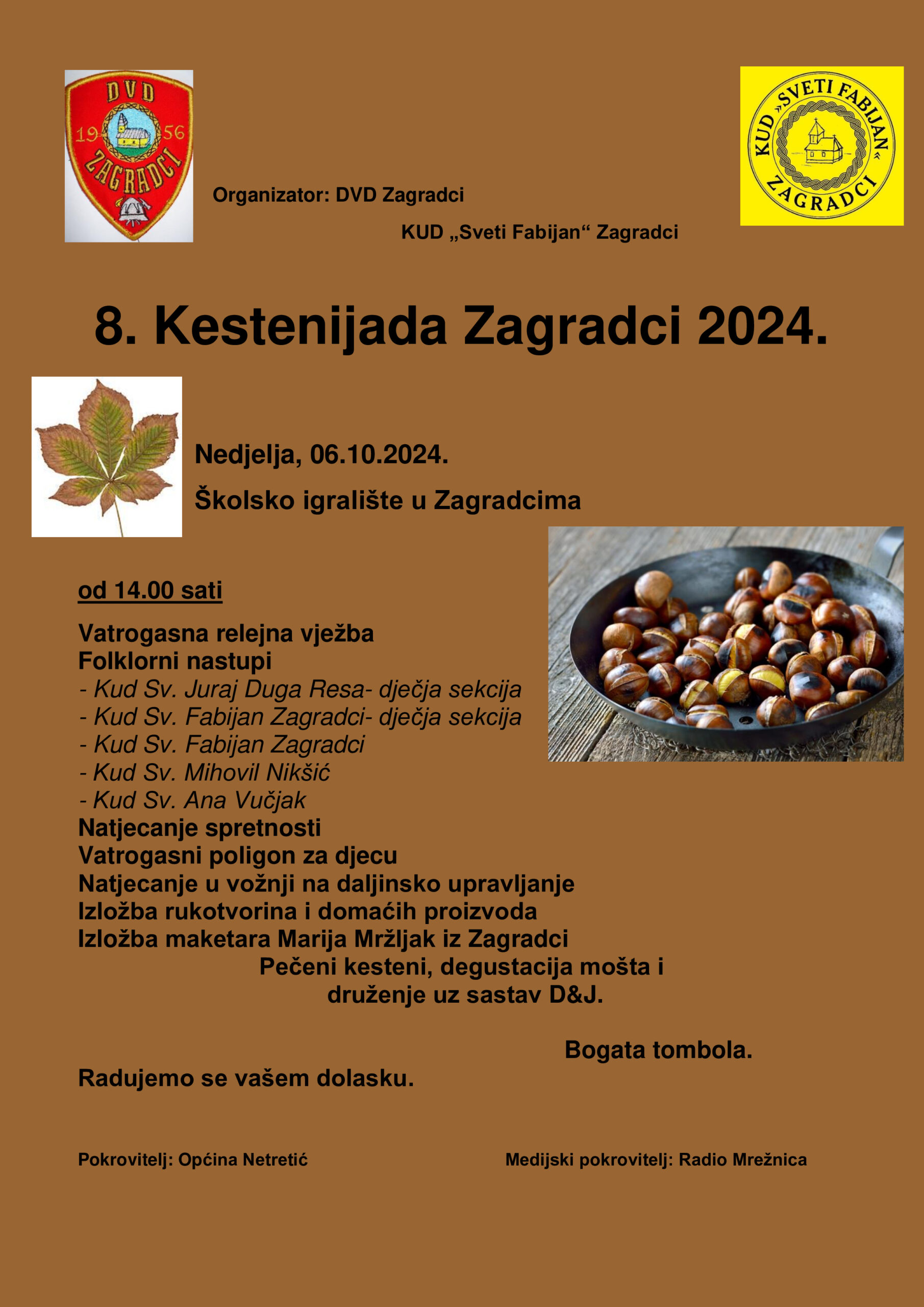 8. KESTENIJADA ZAGRADCA 2024. - KUD "Sveti Fabijan" Zagradci