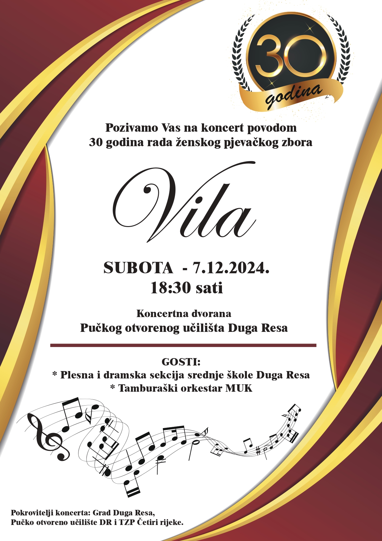 30 GODINA RADA - Ženski pjevački zbor "Vila " Duga Resa