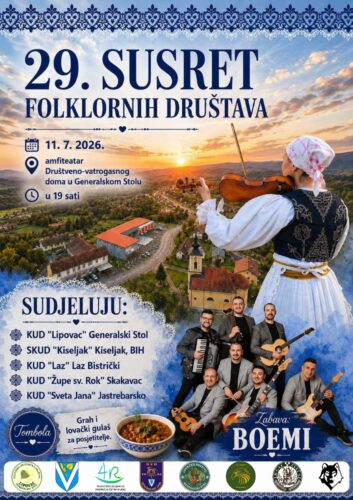 Susret folklornih društava u Generalskom Stolu